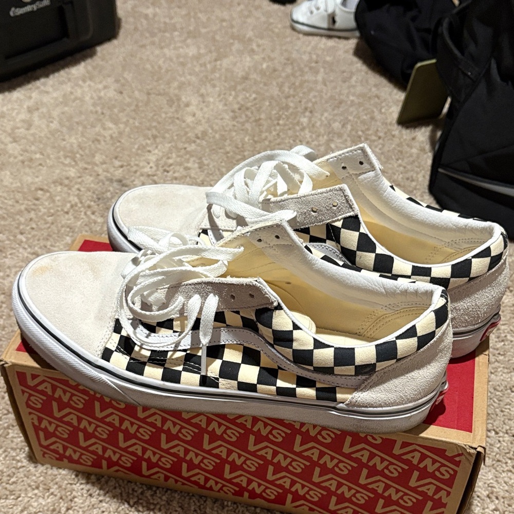 Vans Black and White Checkered Sneakers